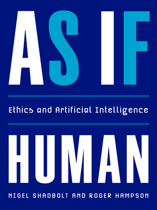 Title details for As If Human by Nigel Shadbolt - Available